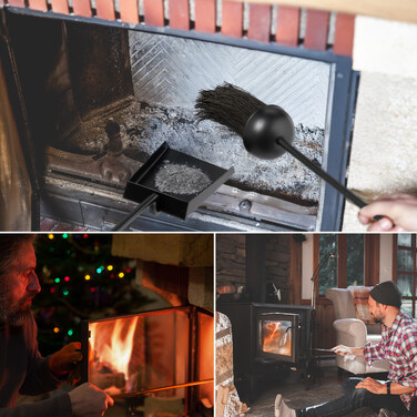 Relaxdays 5-Piece Fireplace Tool Set