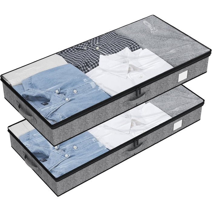 Органайзер для зберігання під ліжком Fixwal, 11 см, 2 шт.