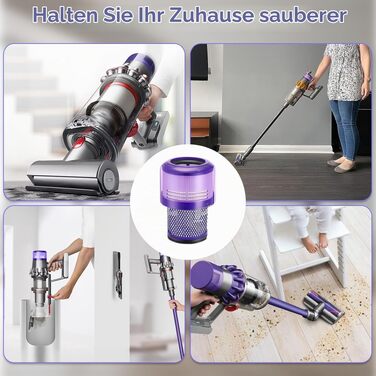 Набір фільтрів для акумуляторного пилососа Dyson V11, V15 (SV14, DV17, SV22) — 4 шт.