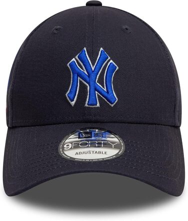 Кепка New Era Basecaps 9Forty з регульованим розміром, особливі дизайни, вигнутий козирок, логотип (один розмір, New York Yankees #37298)