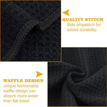 Рушник мікрофібра Sunland: спортивний, для подорожей, 40x80 см, чорний, швидковисихаючий