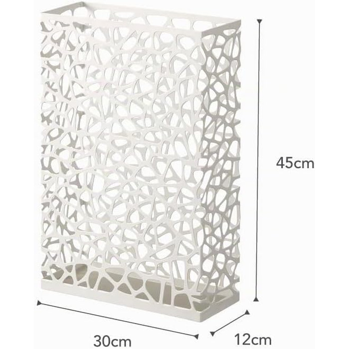Підставка для парасольок YAMAZAKI NEST Wide, сталева, біла, 30 x 12 x 45 см