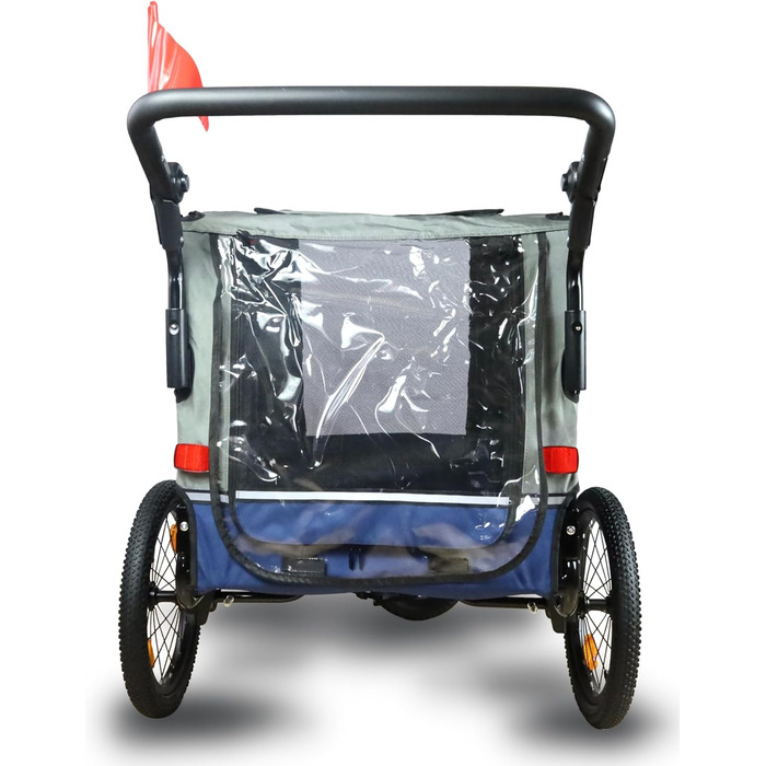 Фросал Причіп для велосипеда для собак Лассе - універсальний причіп-біговий візок для собак, трейлер для собак