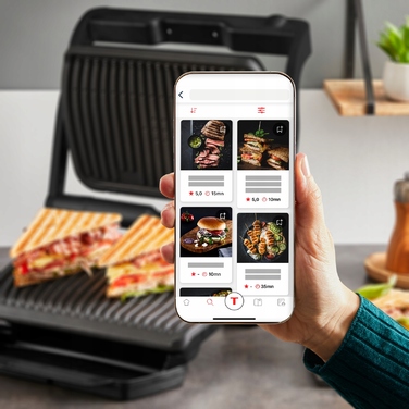 Електричний гриль-опикач Optigrill+ GC717810, 2000 Вт, розкладний, чорний