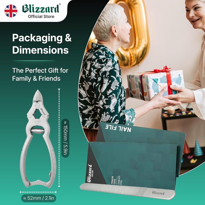 Професійний інструмент для педикюру: щипці для видалення врослих та товстих нігтів, з пилочкою, 15 см, нержавіюча сталь