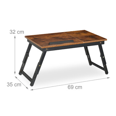 Relaxdays Adjustable Height Laptop Table