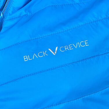 Чоловіча гібридна жилетка Black Crevice: спортивна, тепла та дихаюча, з коміром-стійкою (M, блакитний/червоний)