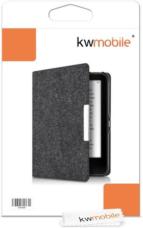 Чохол kwmobile для Tolino Vision 1/2/3/4 HD: захисна обкладинка з фетру, сірий колір