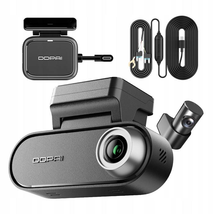 Автомобільний відеореєстратор Ddpai N5 Dual 4K UHD 140° з GPS та карткою пам'яті 128 ГБ