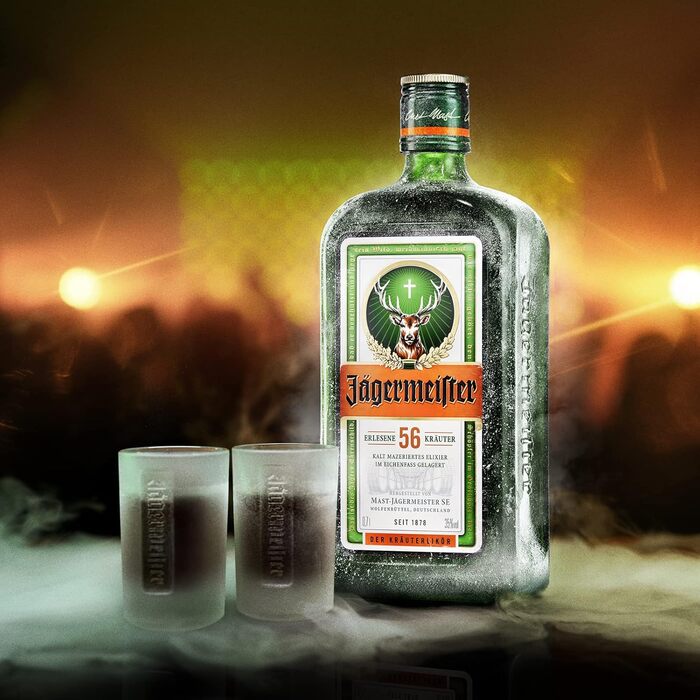 Набір шотерів Jägermeister 6 шт, 4cl та 2cl мірні склянки для лікеру та настоянок - Оригінал, стійкі до посудомийної машини
