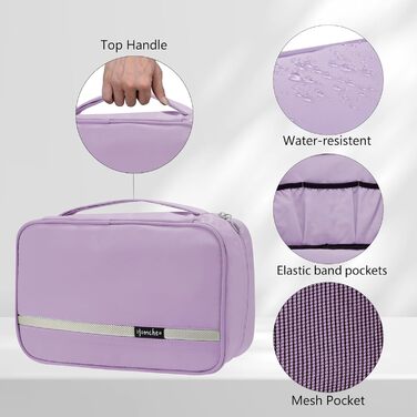 Зручна настінна сітка для туалетного паперу, водонепроникна, портативна, для чоловіків та жінок (L, світло-ліловий)