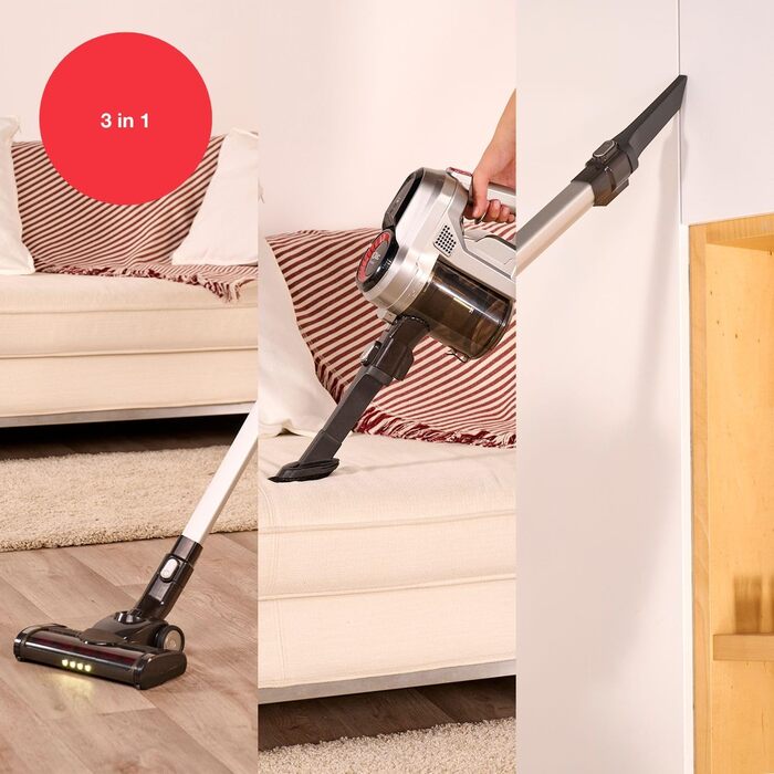 Електрична підміталка Solac Turbobat Digital Flex 29.6V AE2515 - 3 в 1, метал/пластик, колір: коричневий, мідний