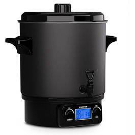 Klarstein Biggie Small - Canning Machine, Canning Pot, Preserving Pot, Mulled Wine Maker, electric, 16L capacity, 2000 Watt, adjustable temperature, timer up to 120 minutes, (Matt Black, 27 Liter (digital))