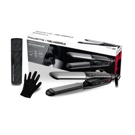 Випрямляч для волосся Rowenta Thermoglide SF5120E0 Titanium, 5 режимів (170-230°C), чорний/сріблястий
