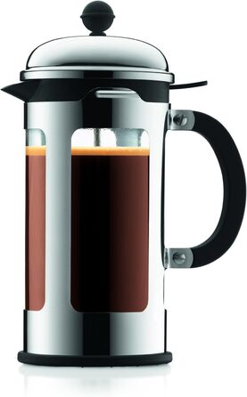 Френч-прес Bodum CHAMBORD, 0.5 л, нержавіюча сталь, захист від проливання, глянцевий