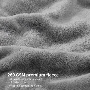 М'яка ковдра Aisbo 150x200 см сірого кольору - флісова ковдра для дому, дивана, вітальні, тепла та затишна ковдра для зими