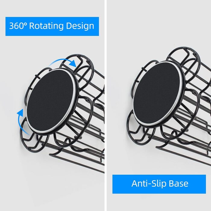 Тримач для капсул кави TegoVE сумісний з Tassimo, на 52 капсули, чорний