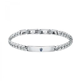 Браслет чоловічий Maserati Jewels з нержавіючої сталі синій JM222AVD05