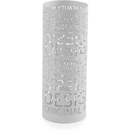 Підставка для парасоль підлогова, металева, біла, 49x19x19 см - Versa Original Design