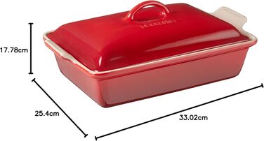 Каструля LeCreuset з керамічним покриттям, червона