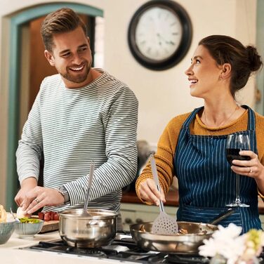 Набір кухонних помічників 45 предметів: силіконове кухонне приладдя, тримач, міксер, половник, лопатка, для миття в посудомийній машині (Хакі)