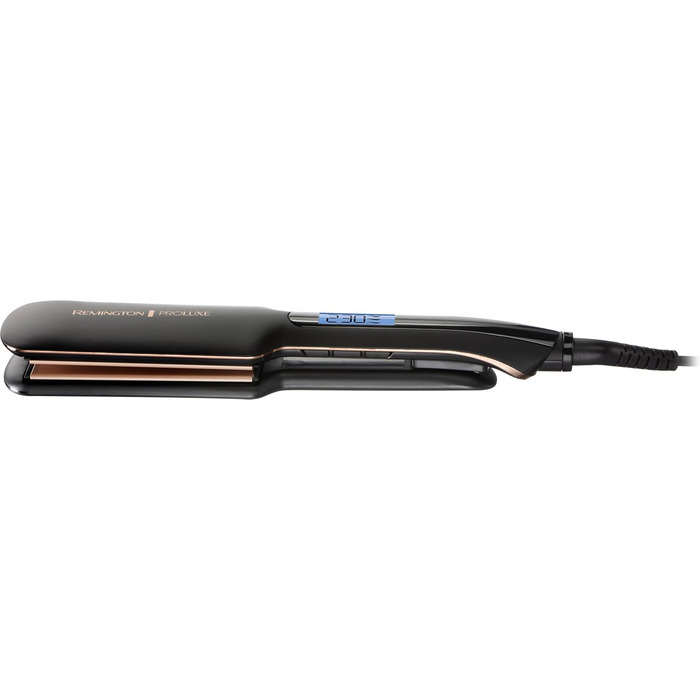 Випрямляч для волосся Remington Proluxe S9150B: широкі керамічні пластини, технологія OPTIheat, цифровий дисплей