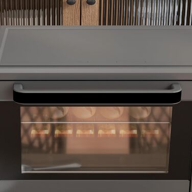 Міні-піч HOMCOM 21 л, 1400 Вт, 100-230°C, таймер, противень, решітка-гриль, вікно, піч для піци, кремово-білий (сірий)