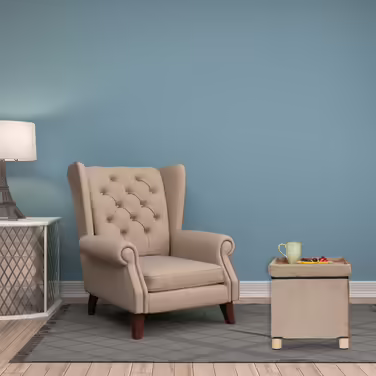 Relaxdays Ottoman with Tray