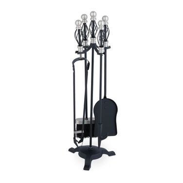 Relaxdays 5-Piece Fireplace Tool Set