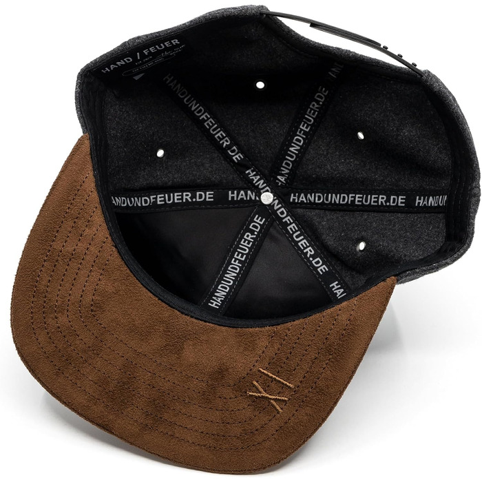 Кепка бейсболка Hand und Feuer Snapback унісекс сіра графіт XL