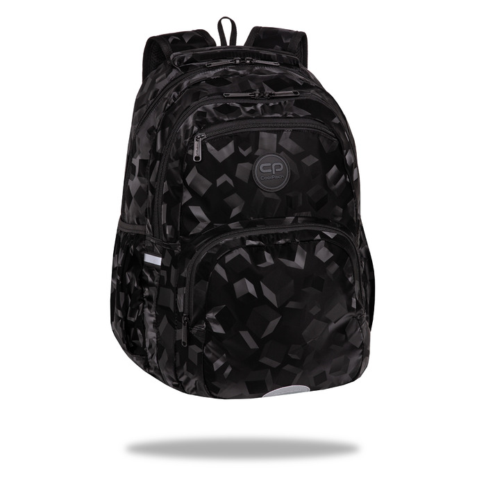 Молодіжний шкільний рюкзак CoolPack Pick Trace Square 3D, чорний
