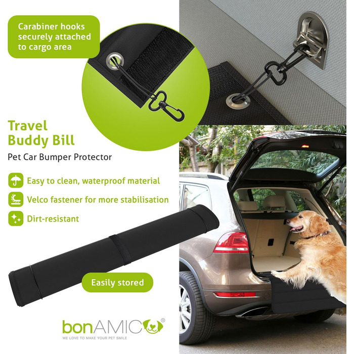 Захист для багажника автомобіля: килимок-амортизатор, захист краю багажника, для собак, водонепроникний, захист від подряпин, бруду, шерсті тварин. Чудовий подарунок для власників собак!