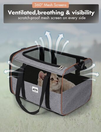 Транспортна переноска для собак та котів з колесами, сірого кольору. З телескопічною ручкою та ременем на плече.