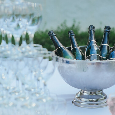 Relaxdays Champagne Cooler Bowl Stainless Steel
