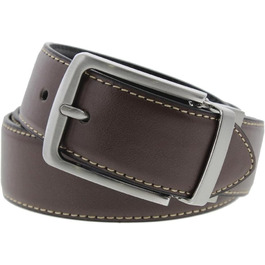 Чоловічий шкіряний ремінь Steve Madden, перевертається, для повсякденного та ділового стилю, колір: коричневий/чорний