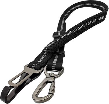 Автомобільний ремінь безпеки для собак, універсальний, з відбиваючими смугами, регульований, для всіх порід та авто