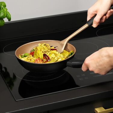 Сковорода-гриль Russell Hobbs 28 см з антипригарним покриттям, без ПФОА, підходить для індукції, посилене покриття, універсальна