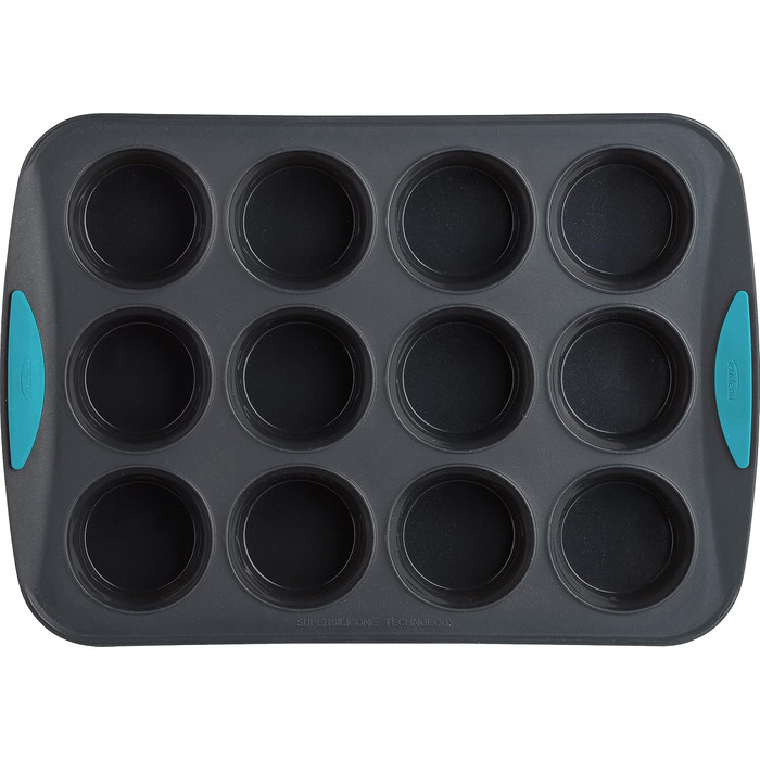 Trudeau 12-cavity Silicone Muffin Mold Tropical (05115197TG)