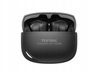 Бездротові вакуумні навушники TONSIL TW50BT Bluetooth, чорні