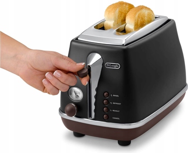 Тостер De'Longhi CTOV 2103.BK, чорний, 900 Вт
