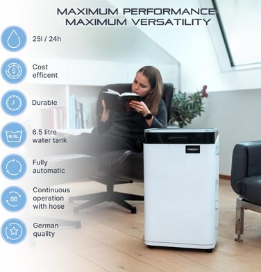 Електричний осушувач повітря Comedes Demecto 30 eco WiFi – 25 л/24 год, для дому та підвалу до 100 м²