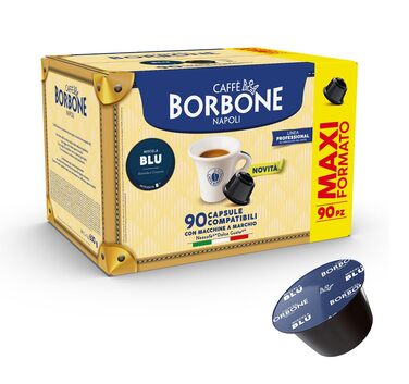 Кава Caffè Borbone Blaue Mischung в капсулах для Dolce Gusto, 90 шт