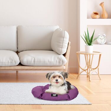 Ортопедична лежанка для собак великих порід Ferplast - м'яка, знімний чохол, водонепроникна, 110 x 70 x 8 см, фіолетовий колір