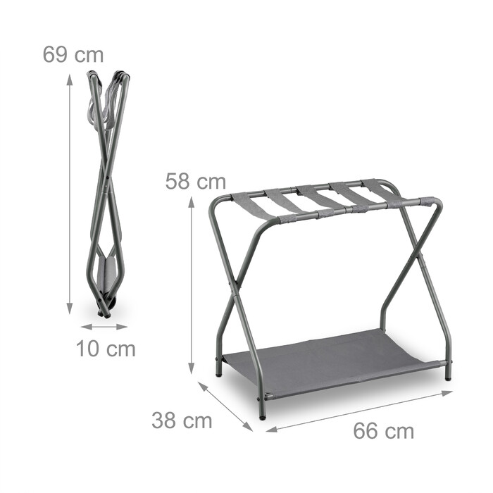 Relaxdays Folding Metal Suit Stand