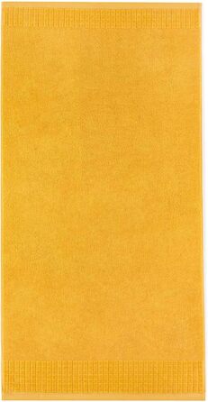 ZWOLTEX Heavenly Soft Towels made of 100% Egyptian Cotton | Made IN EU | Guest Towels Ultra-Soft Shower Towel Bath Towel - 3-Piece Towel Set (1x Bath Towel + 1x Hand Towel + 1x Face Towel) Turmeric