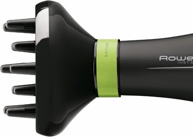 Фен Rowenta CV6030 Haartrockner Eco Intelligence Instant Dry з технологією Air Booster | 1500 Вт, 3 температури, 2 швидкості, холодне повітря, чорний