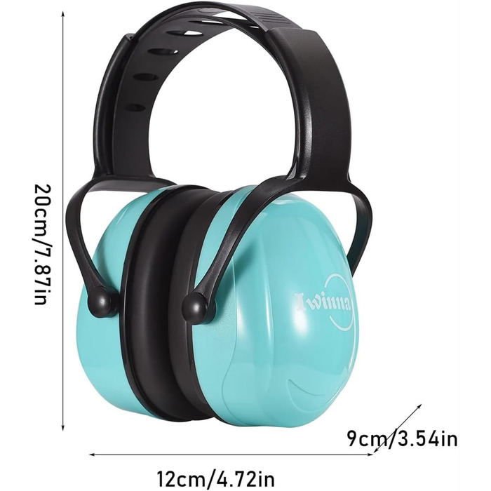 Навушники для захисту вух для малюків 0-2 роки - шумопоглиначі для літака, сну та повсякденного використання | Регульовані, м'які та легкі для новонароджених та малюків, (зелені)