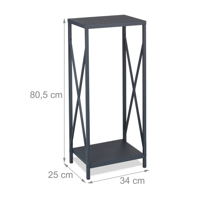 Relaxdays Grey Firewood Rack made of Steel