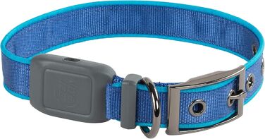 LED-нашийник для собак Nite Ize NiteDog – світлодіодний нашийник з металевою застібкою, водонепроникний, для нічних прогулянок, синій, розмір Medium