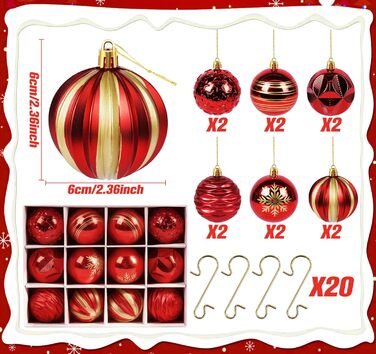 Набір прикрас для ялинки 30 шт. 6 см, пластикові кулі, темно-синій та білий колір, новорічний декор